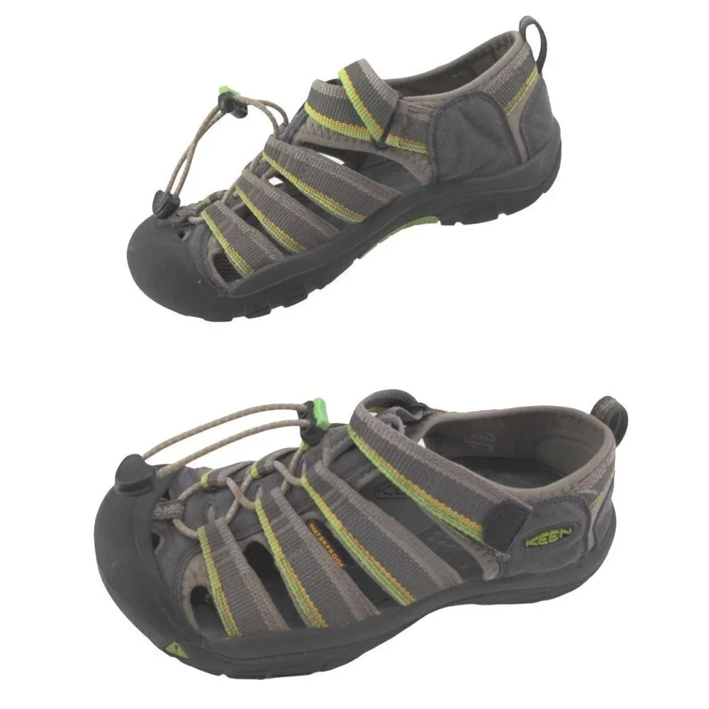 Keen Newport H2 Sport Sandal Water Shoes Big Kids 4 Womens‎ 6 Gray Green Active